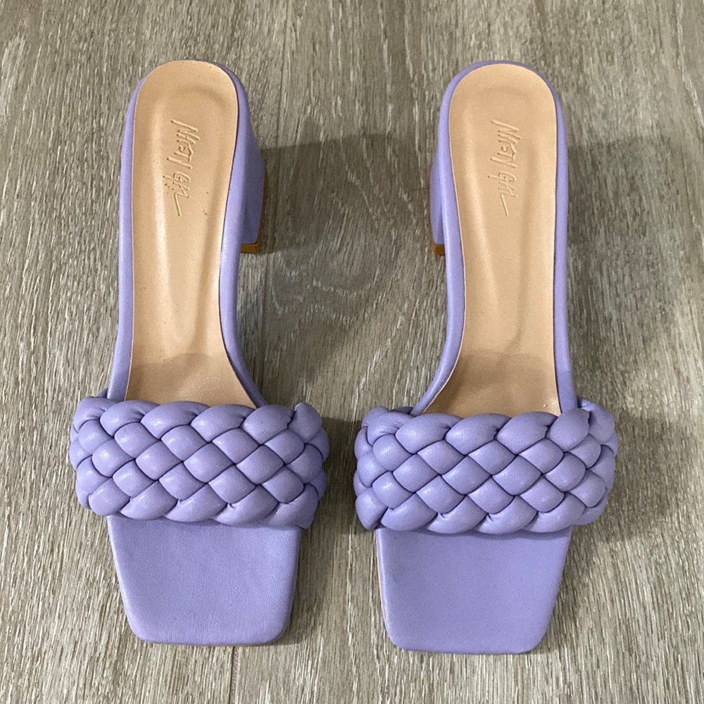 Nasty Gal lilac mules